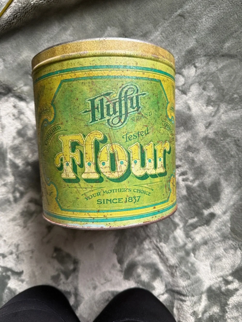 Flour Storage Tin - HUF Brand Vintage Green